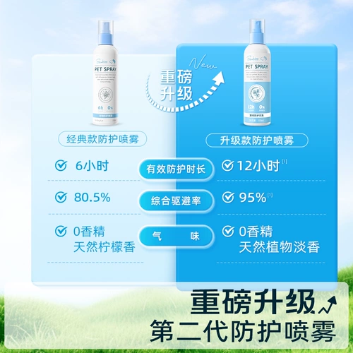 Frewhite Furuibai Pet Dog Внешнее распылительное распылительное спрея комары и клещи и спрей для вшей блошиной