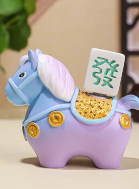 小马福福生肖转转乐摆件