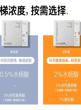 毕生之研水杨酸冻膜清洁面膜果酸泥膜祛痘去黑头痘肌改善闭口
