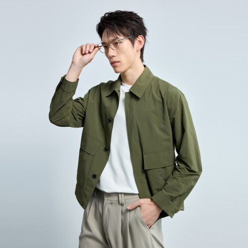 【锦纶面料】利郎青年商务空调服2026年夏季时尚翻领夹克外套男士 - 图2
