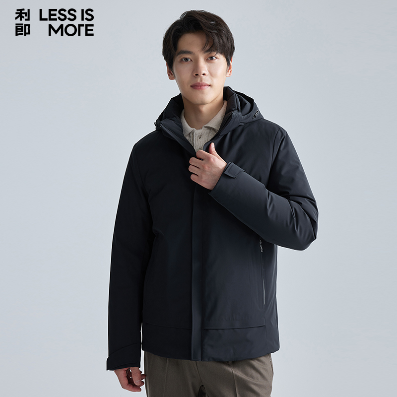 【连帽保暖】利郎青年商务轻薄羽绒服男2024冬季通勤时尚休闲外套