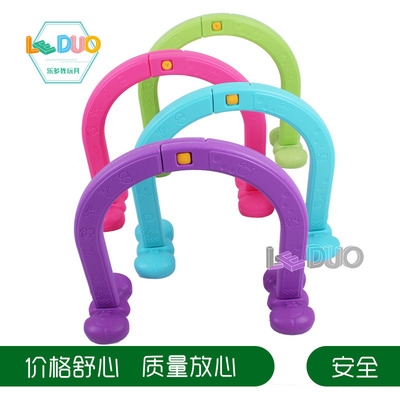 Kindergarten Sensory Integration Training Cross-F Bar Drill Hole Drilling Circle Toy Arches Indoor Games Outdoor Activities Equipment Props 