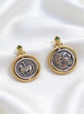 做旧古钱币罗马宙斯古币转运之神