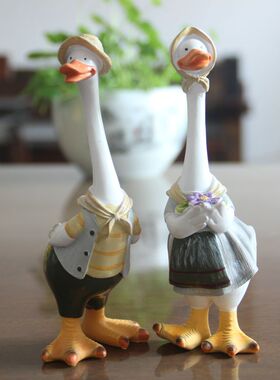 卡通仿真鸭子家居花园摆件