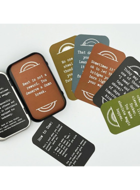 跨境新款Mini Sweary Affirmation Cards for Badass 创意鼓励卡