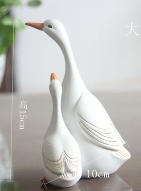 仿真母子鸭子庭院装饰摆件