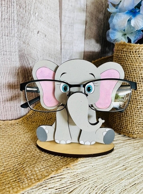 Cartoon Style Eyeglass Holder 卡通动物木制眼镜架立体眼镜支架
