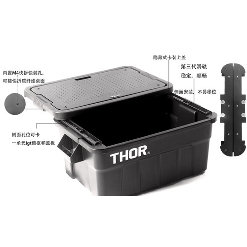 THOR收纳箱配件滑轨盖板索尔箱子igt拓展MG户外露营箱改装桌子 - 图1