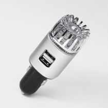 Vehicular air purifier USB car in car to eliminate peculiar smell car oxygen go negative ion ozone silver