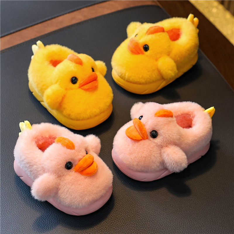 儿童棉拖鞋卡通软底小鸭子2025新款包跟中小童男孩毛毛绒宝宝棉鞋,淘宝优惠券,粉丝福利购,淘宝优惠卷