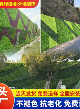 室内外仿真植物墙绿草坪假花
