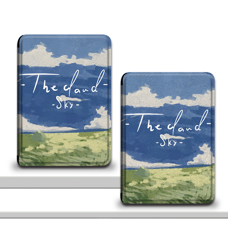 油画天空适用kindle保护套scribe电子书kpw5亚马逊oasis3壳voyage - 图1