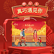 真巧遇见你曲奇饼干年货零食礼盒