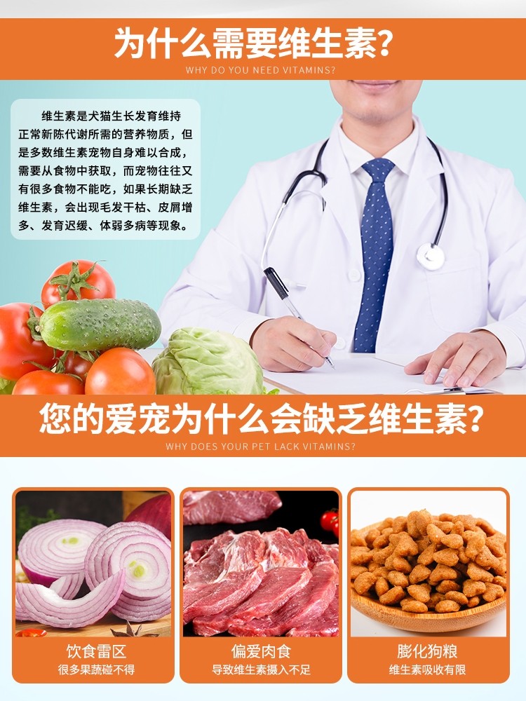 马师皇宠维素宠物复合维生素片狗狗猫咪补充维生素泰迪犬营养保健,淘宝优惠券,粉丝福利购,淘宝优惠卷