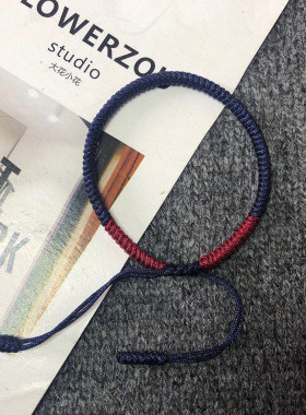 民族风红绳手绳女本命手链