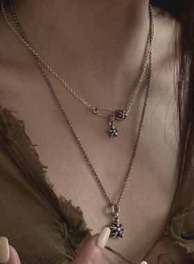 AARONX925银925银通用叠戴项链