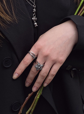 设计师原创中世纪做旧纯银戒指