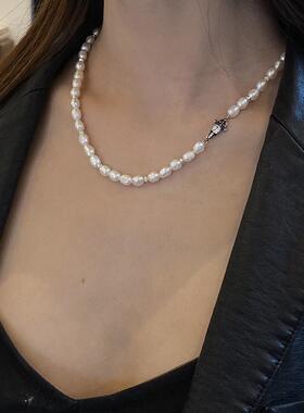 手工项链天然珍珠925银