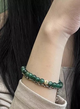 手链AARONX绿云母复古