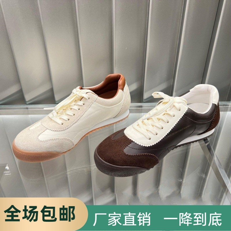 商场同款2026新款舒适百搭德训鞋休闲鞋拼接深口系带女单鞋EPN22,淘宝优惠券,粉丝福利购,淘宝优惠卷