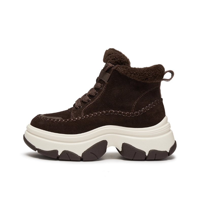 撤柜同款女鞋25冬季新款复古雪地靴加绒保暖短靴厚底时装靴Y9122D,淘宝优惠券,粉丝福利购,淘宝优惠卷