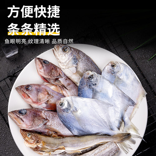 海鲜盛宴海鲜拼盘海杂鱼组合750g冷冻半成品去内脏腌制酒店年夜饭 - 图0