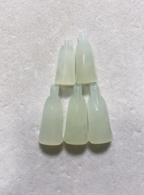 新岫玉翁仲吊坠项链中式项链冰透锁骨链毛衣链中式项链国风汉服配