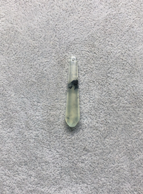 新天然岫玉水滴吊坠岫玉高冰水墨蓝冰白冰提溜手工玉石耳坠流苏