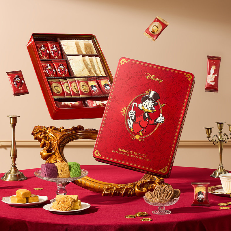 【迪士尼新春礼盒】传统糕点糖果礼盒送朋友送礼伴手年货新春礼盒,淘宝优惠券,粉丝福利购,淘宝优惠卷