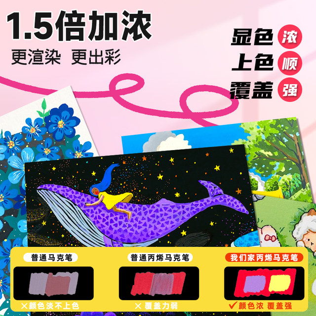 Masonic liquid acrylic marker pen color series