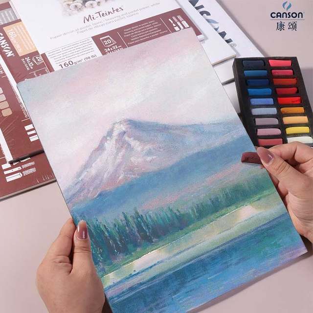 Canson Color Pink Paper Honey Almond Colored