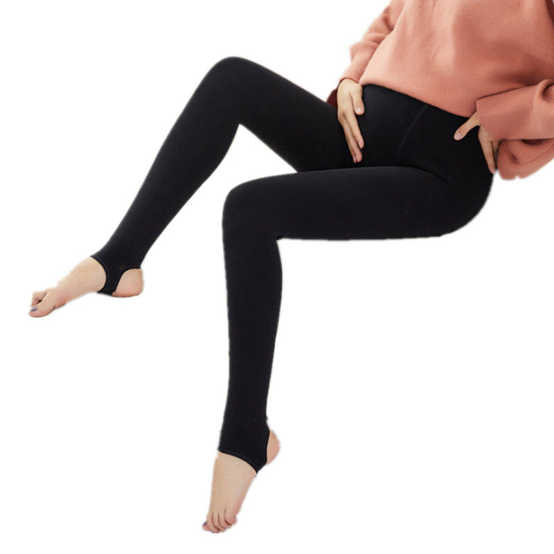 孕妇裤秋冬加绒踩脚托腹外穿打底裤 贝欢思孕妇打底裤