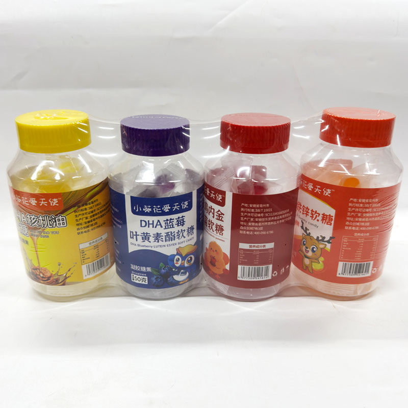 小葵花爱天使混合4连包软糖DHA核桃油+DHA蓝莓+山楂鸡内金+钙铁锌,淘宝优惠券,粉丝福利购,淘宝优惠卷