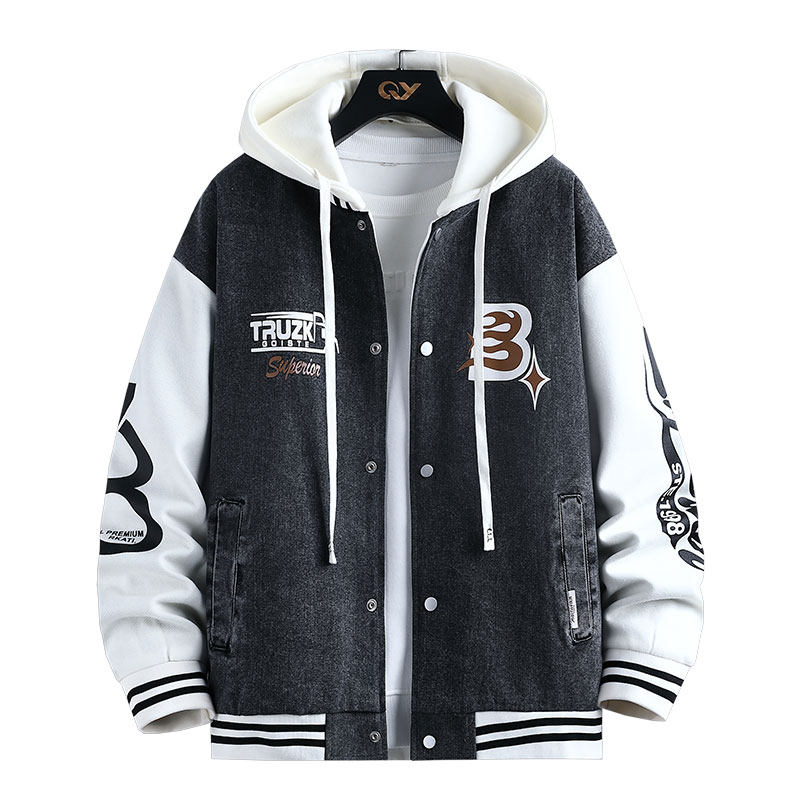 春季潮流棒球服牛仔外套12岁男孩13青少年学生14夹克15大童牛子衣,淘宝优惠券,粉丝福利购,淘宝优惠卷