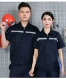 Комбинезон подходит для мужчин и женщин, летний тонкий лонгслив, износостойкая футболка, короткий рукав, делается под заказ