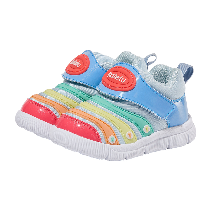 卡特兔童鞋毛毛虫男童女童2025春季新款软底防滑跑步儿童运动鞋,淘宝优惠券,粉丝福利购,淘宝优惠卷