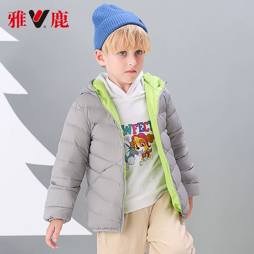 雅鹿 Детский пуховик, осенняя форма для мальчиков, куртка, коллекция 2023, подходит для подростков
