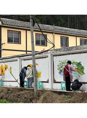 外墙全国上门定制墙绘墙体彩绘设计与施工手绘墙浮雕壁画文化墙