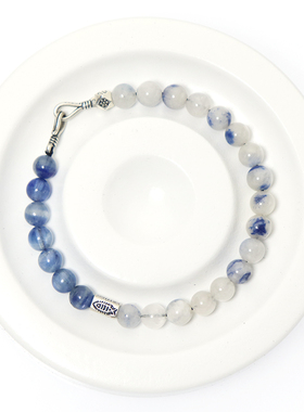 天然水晶宝石蓝晶石手链
