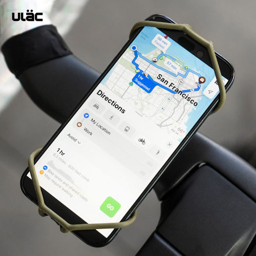 ULAC自行车手机支架硅胶绑带山地公路横把把立电动车导航固定架H7 - 图2