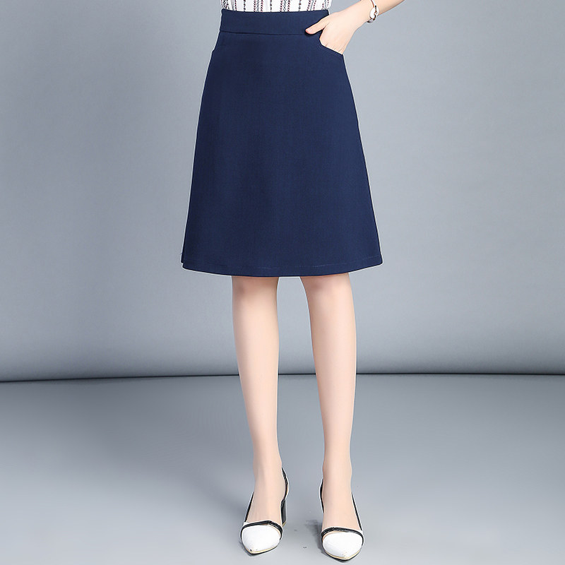 黑色职业夏高腰胖mm大码正装半身裙 诠慕半身裙