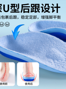 适用于江博士足弓支撑鞋垫高足弓