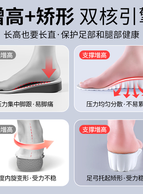 适用于miumiu鞋垫足弓支撑内增高