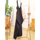 Niche design black suspender skirt showing height long skirt