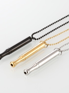 冥想呼吸解压吊坠项链冥想小蛮腰圆管口哨东莞正念饰品