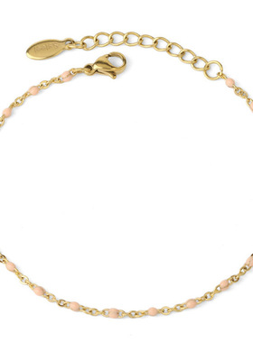 欧美新款不锈钢手链，8种颜色波西米亚风简约女士手链