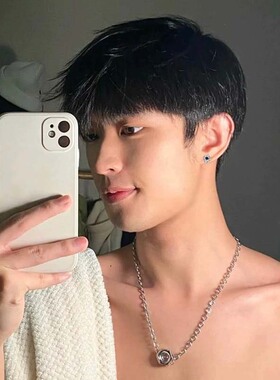S925银复古耳钉男女小众高级