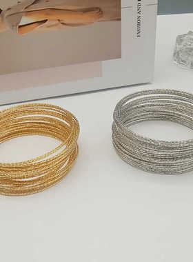 多层超细手链金属古风女