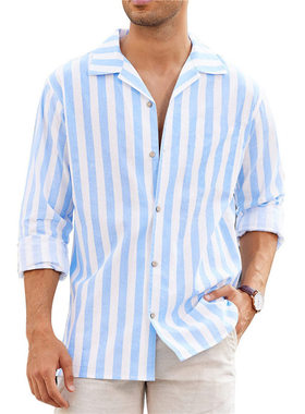 Men'sShirt3DPlaidLon