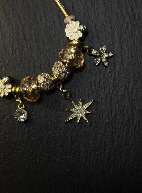 中古手链 Dreamy 星芒幽花女生复古可调节手链